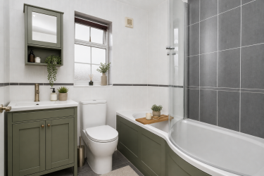 Virtually staged image — furniture and decorative items are illustrative.